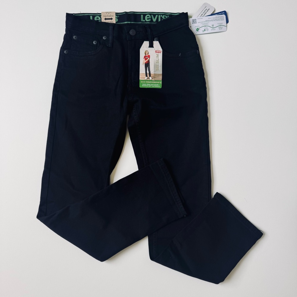 Levi's Boy's Black 511 Slim Jeans Size 14  27 x 29 NWT - Picture 2 of 12